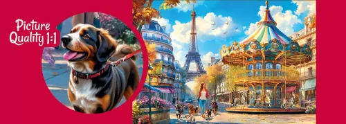 Puzzle 500 elementów. Wycieczka do Paryża 20210 na Arena.pl