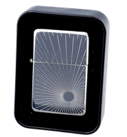 Zapalniczka Benzynowa z Gotowym Grawerem Słońca na Prezent Gentelo