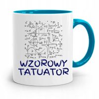 Dla Tatuażystki Tatuażysty Kubek Błękitny Prezent Z Nadrukiem Ze Zdjęciem