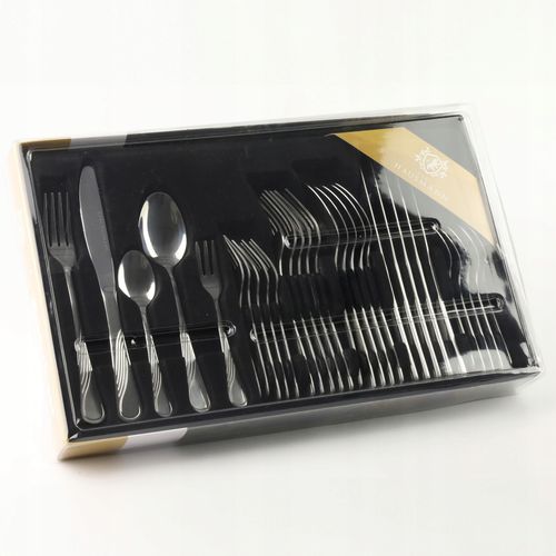 ZESTAW SZTUĆCÓW 30 ELEMENTÓW DLA 6 OSÓB KPL SZTUĆCE NIERDZEWNE W PUDEŁKU na Arena.pl