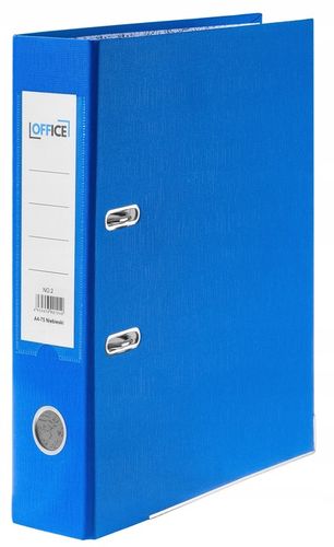 Segregator Niebieski z szyną A4 - 75 mm 10 sztuk na Arena.pl