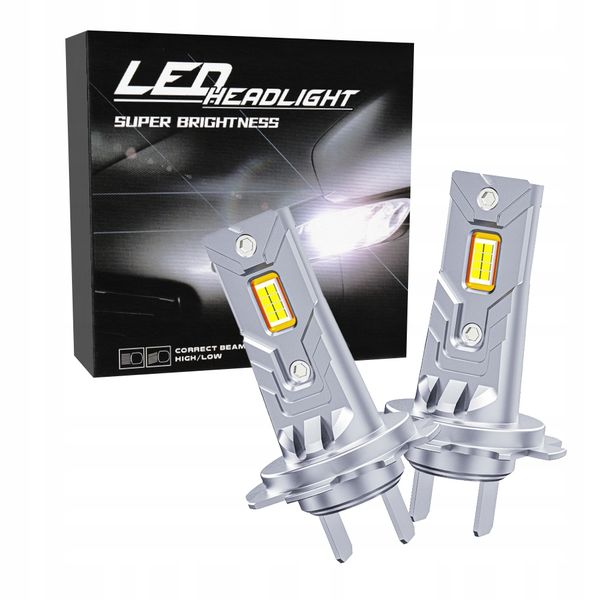 ŻARÓWKI LED H7 RETROFITY 1 do 1 5500K SUPER WHITE zdjęcie 1
