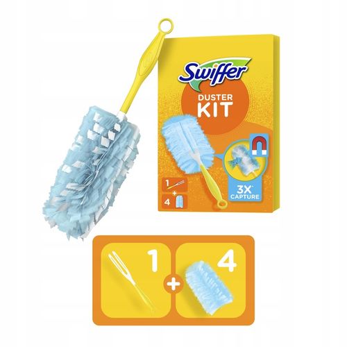 Swiffer Duster miotełka do kurzu rączka + 4 wkłady na Arena.pl