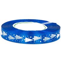 Wstążka satynowa niebieska 12mm 23m choinki święta