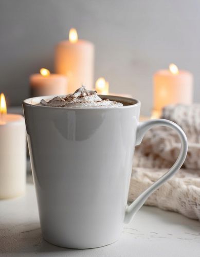 Kubki ceramiczne białe GLASMARK zestaw 6szt kawę latte herbatę 250ml na Arena.pl