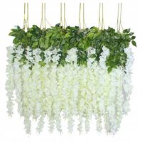 12x WISTERIA GLICYNIA sztuczna girlanda kwiatowa