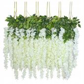 12x WISTERIA GLICYNIA sztuczna girlanda kwiatowa