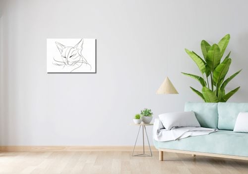 Obraz 60x40cm Linijny Kot na Arena.pl