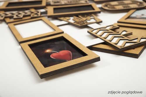 Ramka na zdjęcia LOVE 2 brązowa z grawerem na Arena.pl