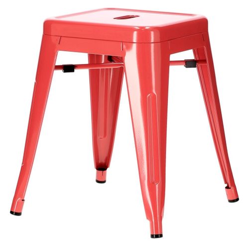 Stołek Paris czerwony inspirowany Tolix na Arena.pl