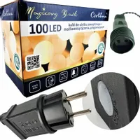 LAMPKI OGRODOWE GIRLANDA 100 LED CIEPŁE BIAŁE 8,5m NA CHOINKĘ CHOINKA BIAŁE