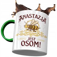 Kubek Zielony Dla Anastazji Przyjaciółki Prezent Z Nadrukiem Ze Zdjęciem