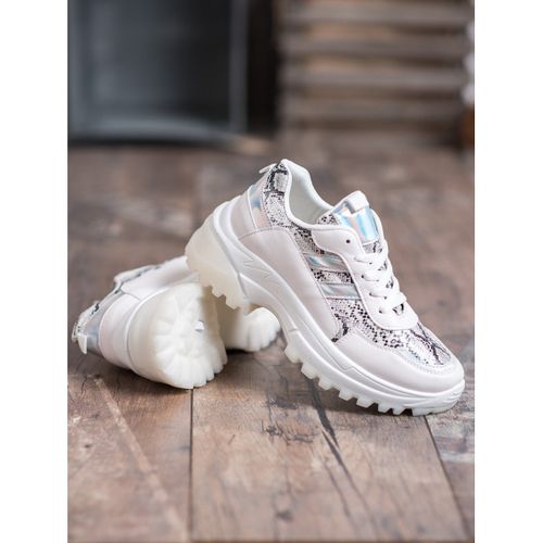 Białe Sneakersy Snake Print r.36 na Arena.pl