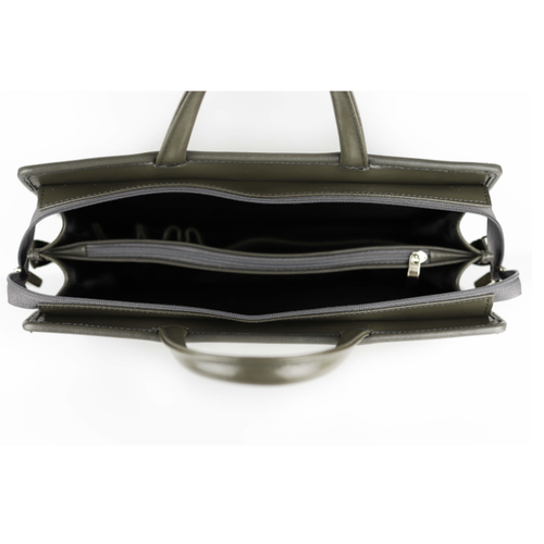 520 Torba damska 2-komorowa pasy - siwa KEMER na Arena.pl