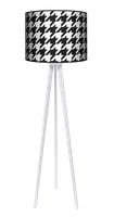 Lampa podłogowa - trójnóg drewniana duża - Pepitka