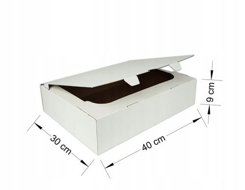 Tacka na CIASTO biała 40x30x9 cm tekturowa karton pudełko na TORT CIASTKA na Arena.pl