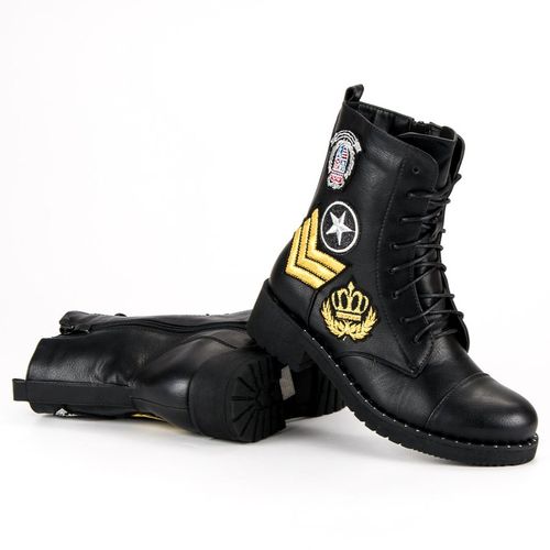 Czarne Militarne Botki r.37 na Arena.pl