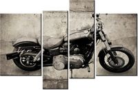 130CM 85 OBRAZ 4 ELEM HARLEY DAVIDSON ŚCIENNY
