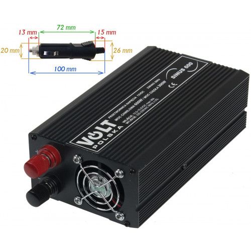 PRZETWORNICA VOLT POLSKA SINUS 12V / 230V 300W zdjęcie 2