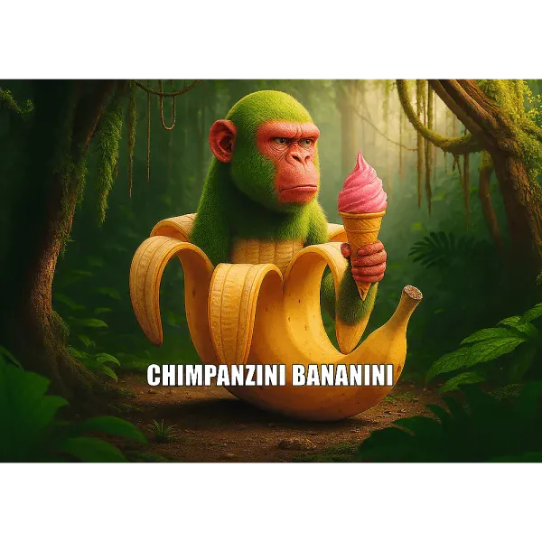 Puzzle 200 elementów. BrainRots. Chimpanzini Bananini zdjęcie 2