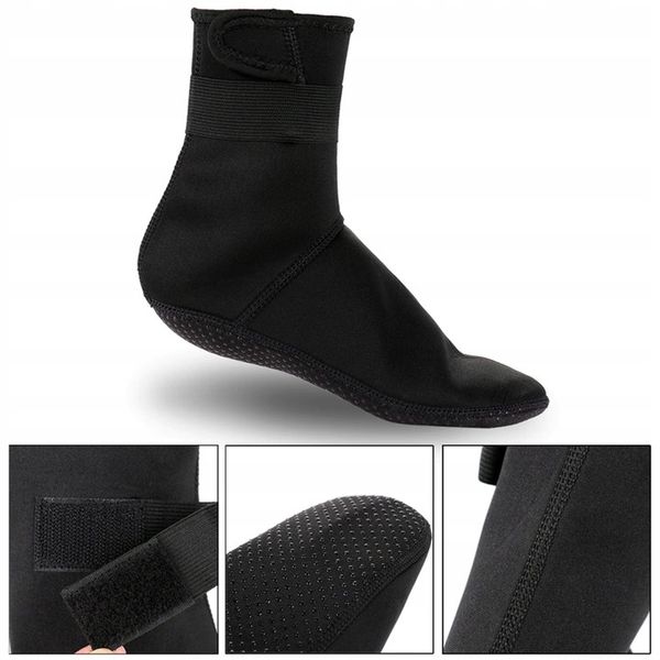 Skarpety neoprenowe 3mm do morsowania z paskiem rozmiar XXL 44-45 zdjęcie 10