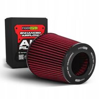 STOŻKOWY FILTR POWIETRZA FIGERSPEC 150MM (+ADAPTERY 76/89/101MM) CZERWONY