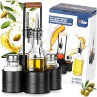 butelki szklane do oliwy octu 2x 250ml przyprawniki w stojaku 229276