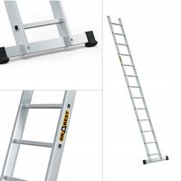 Drabina aluminiowa przystawna profesjonalna 13 stopniowa DRABEST + HAK