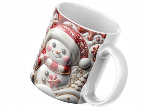 Świąteczny Kubek 3D Bałwanek - Idealny Na Prezent - NOWOŚĆ - HIT na Arena.pl