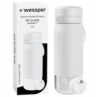 Butelka filtrująca Wessper B2 GLASS Actitex™ 500ml White