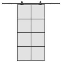 Drzwi przesuwne a akcesoriami, 102,5x205 cm, ESG i aluminium