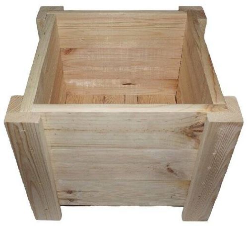 DONICA DREWNIANA OGRODOWA ZEWNĘTRZNA 35x35cm SOLIDNA SKRZYNKA NA ROŚLINY na Arena.pl