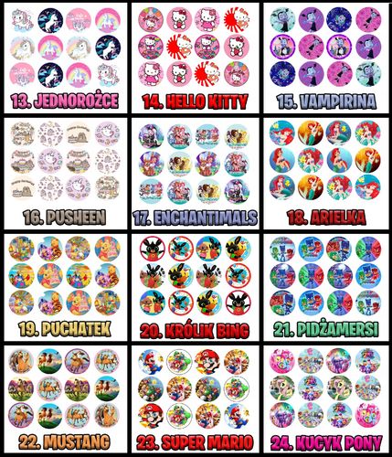 OPŁATEK na BABECZKI MUFFINKI zestaw na urodziny 12szt. - STRAŻ STRAŻAK na Arena.pl