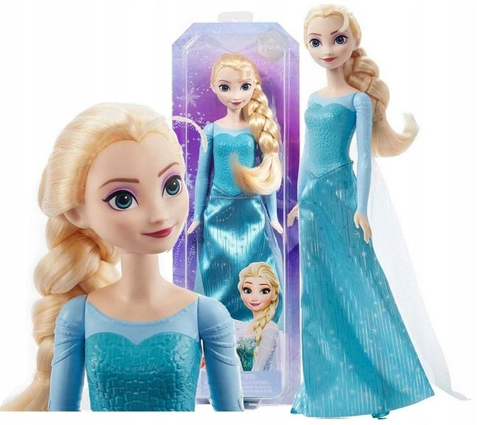DISNEY FROZEN LALKA KSIĘŻNICZKA ELSA księżniczka w błyszczącej sukni zdjęcie 1