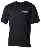 Koszulka US "Security" bedruckt czarna