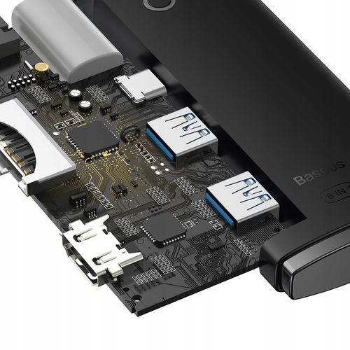 ADAPTER HUB USB-C 2xUSB 3.0 HDMI 4K SD/TF BASEUS na Arena.pl
