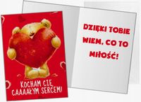 karnet miś serce mr-207