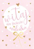 karnet  Witaj na świecie maleńka |  PR-173