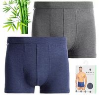 Bokserki Męskie BAMBUSOWE Gładkie KLASYCZNE DOPASOWANE MORAJ ZESTAW 2PAK XL
