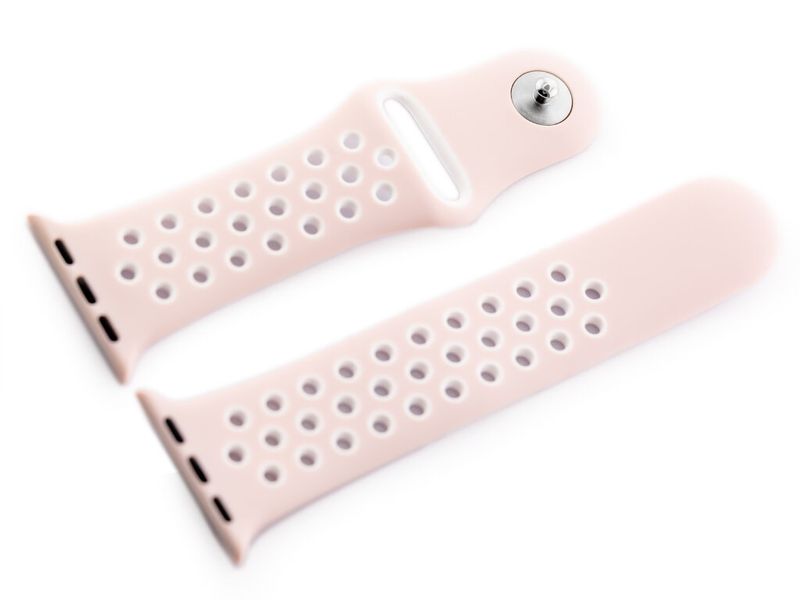 Apple Watch pasek U24 - różowy/biały - 38/40mm zdjęcie 1