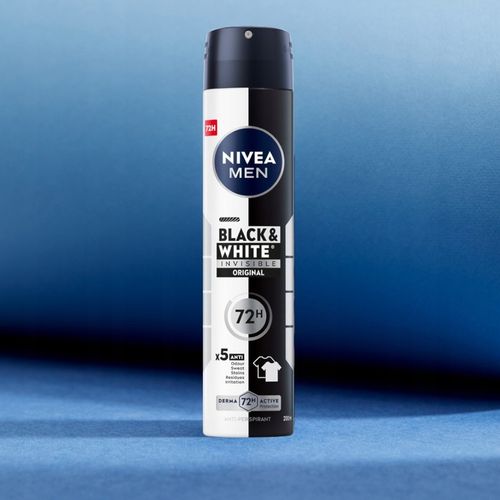NIVEA MEN Black White Antyperspirant w sprayu męski pod pachy 72H 200ml x 6 na Arena.pl