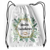 Plecak Dla Świadkowej Sportowy Szkolny Worek Torba Z Nadrukiem Ze Zdjęciem