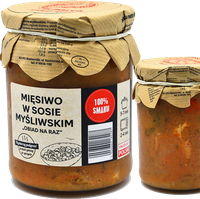 Mielczarek MIĘSIWO MIĘSO W SOSIE MYŚLIWSKIM w SŁOIKU gotowe danie 490g