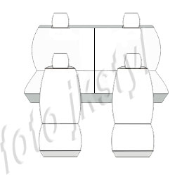 Pokrowce MIAROWE do Toyota Rav 4 II 00-05r. P1 zdjęcie 3