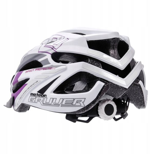 KASK ROWEROWY REGULOWANY METEOR GRUVER L 58-61cm siatka otwory wentylacyjne zdjęcie 6