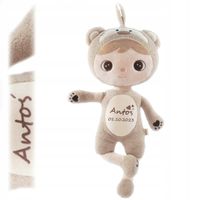 Prezent dla Noworodka - Miś z imieniem - Przytulanka dla niemowląt +DATA 0+