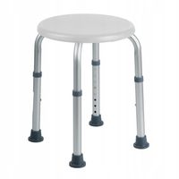 Taboret prysznicowy aluminiowy okrągły RF-822 regulowana wysokość 40-57,5cm