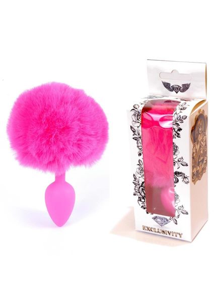 Plug-Jewellery Silicon Plug - Bunny Tail - Pink zdjęcie 7