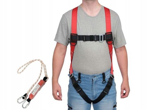 YATO SZELKI BEZPIECZEŃSTWA Z AMORTYZATOREM KARABINKI BHP REGULOWANE ZESTAW na Arena.pl