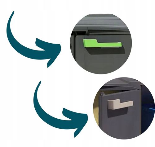 Kosz na Śmieci 3x120L Szafka do segregacji Moby Recycling System na Arena.pl